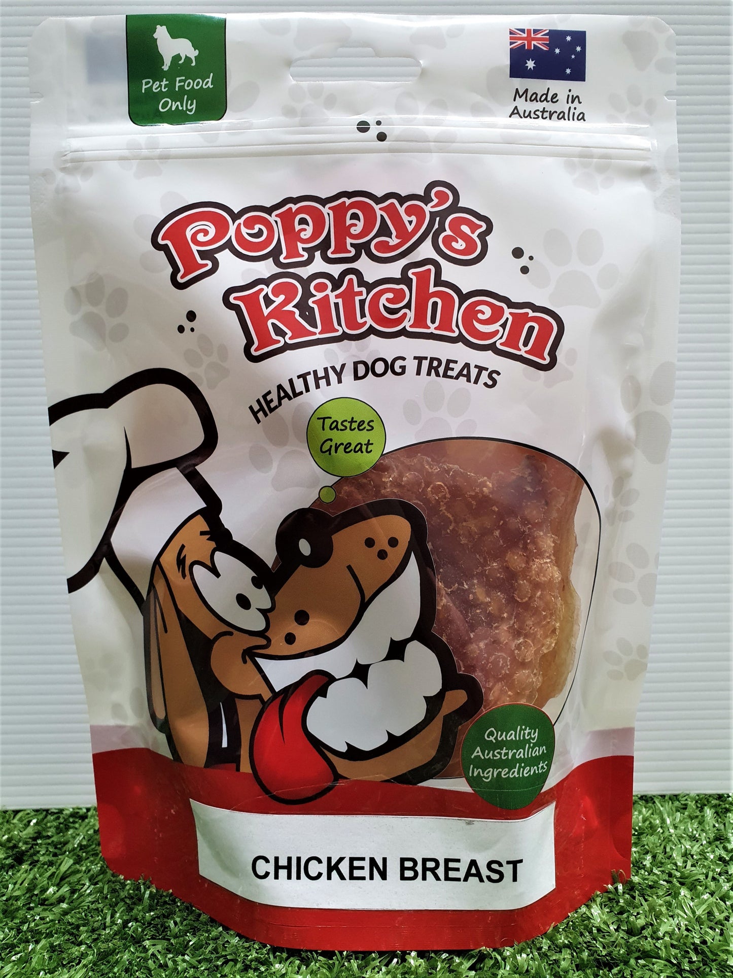 Poppys Kitchen Quality Australian Chicken Breast Jerky Treat 100g