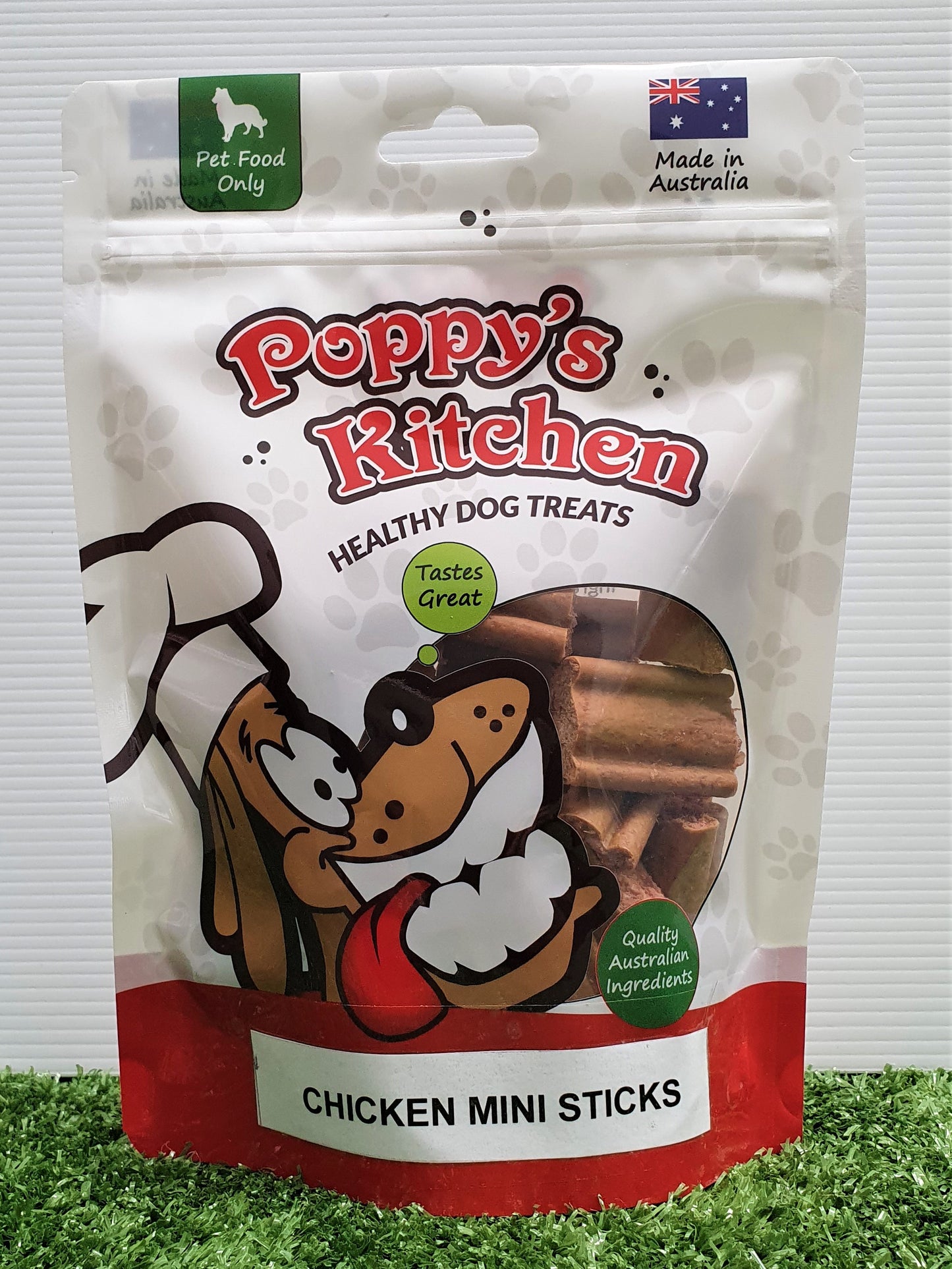 Poppys Kitchen Quality Australian Chicken Mini Sticks Dog Treats 150g