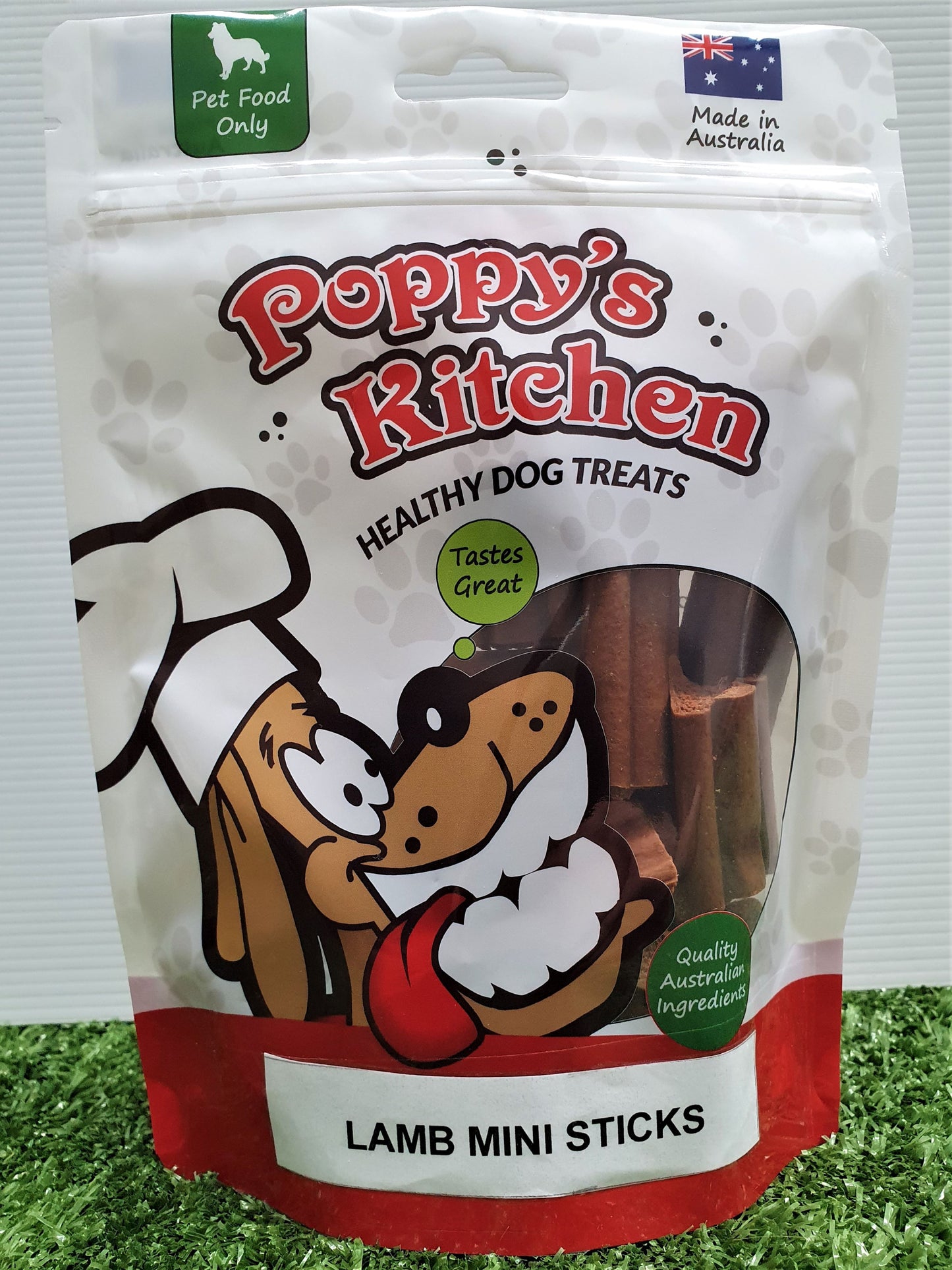 Poppys Kitchen Quality Australian Lamb Mini Sticks Dog Treats 150g