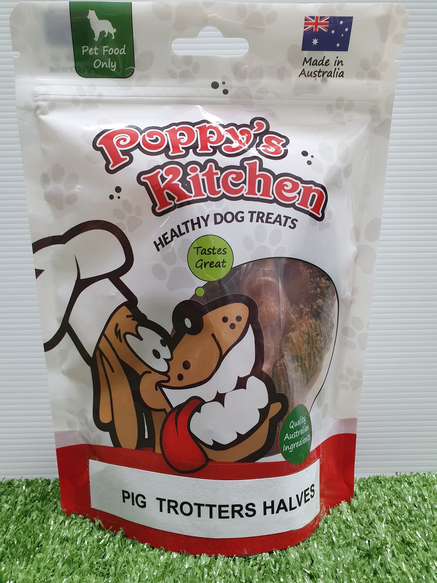 Poppys Kitchen Quality Australian Pork Trotter Halves Dog Treats (3 Halves)